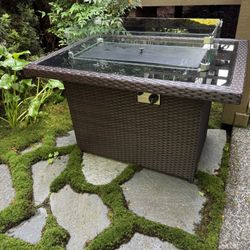 Wicker Outdoor Fire Pit