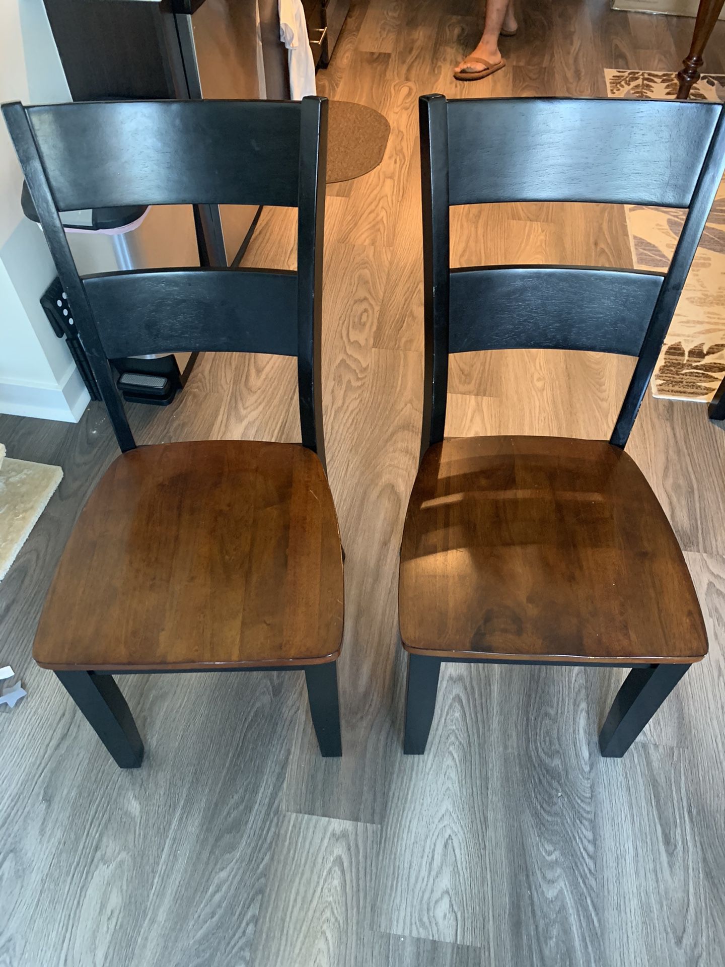 $25 TWO DINING ROOM CHAIRS