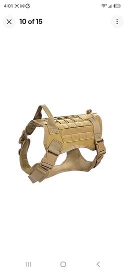 Pefilos XL Tactical Dog Harness Full Buckled Dog Sport Vest for Large