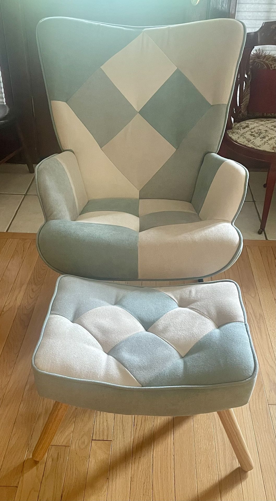 Mid Century Fabric Rocker Mathis Home