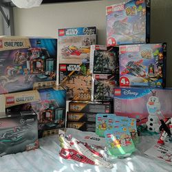 Factory sealed lego 16 products and 3 build with manual take all $475