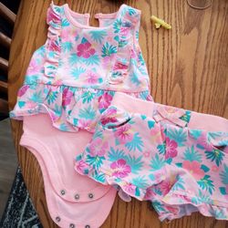 Summer Outfit W Shorts 6/9 Month