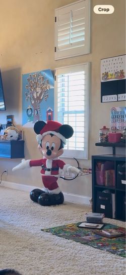 Mickey Mouse Santa Christmas Decoration Figure
