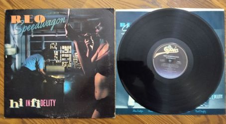 VINTAGE REO SPEEDWAGEN (1980) "HIGH INFIDELITY" VINYL RECORD