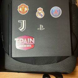 Black PS4 Pro with Controller