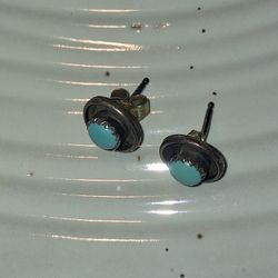 Najavo Turquoise Sterling Silver Earrings