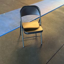 Black Metal Folding Chair