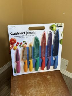 Cuisinart C55-12PMC 15-Piece Metallic Knife Set with Blade Guards, Multicolor