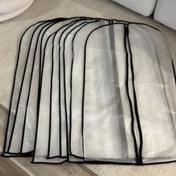 Clothes Dust Cover, PEVA Breathable Clothes Protector, Clear Garment Bags For Hanging Clothes, Plastic Dustproof Suit Bag With Study Full Zipper