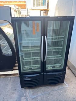 Freezer glass door