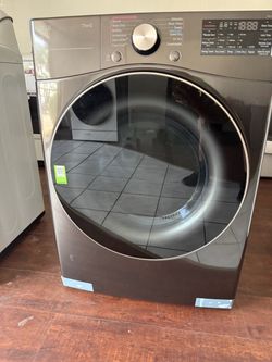 LG 7.4 Cu Ft Smart Gas Dryer Black Steel – DLGX4001B