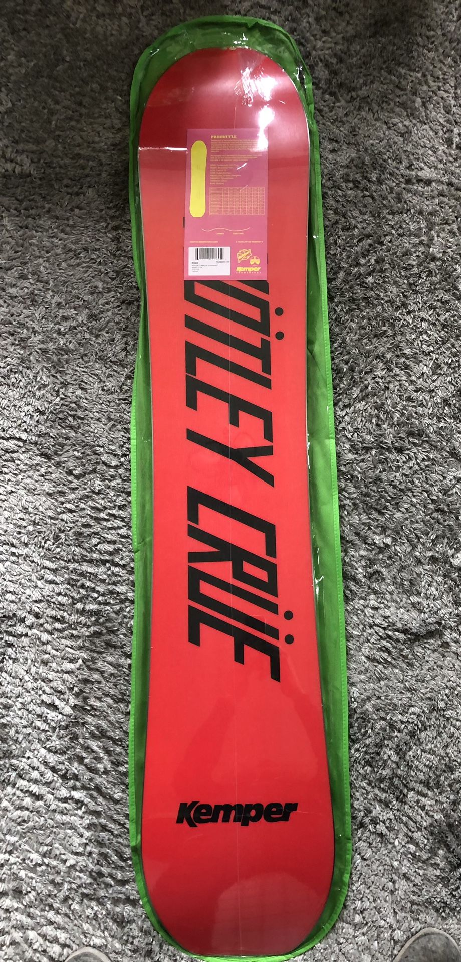 Kemper Freestyle Mötley Crüe 2023 Snowboard 155cm - cruiseboatoman.com