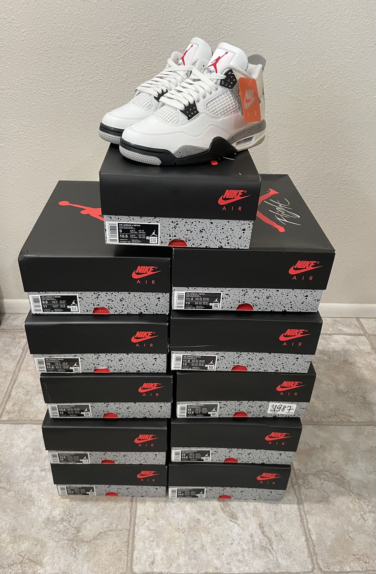 Jordan 4 Retro White Cement 2025