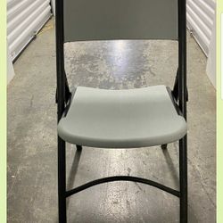 Plastic Folding Chairs with Metal Frame $10 each 10 Available 