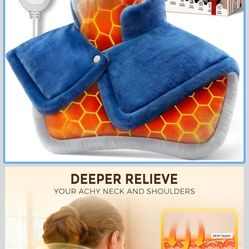 Heating Pads for Neck and Shoulders and Back, Weighted Electric Heating Pad