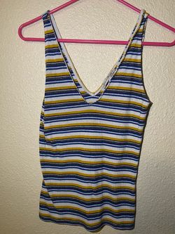 Striped v shirt