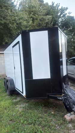 12x6 Enclosed Trailer Tandem Axis