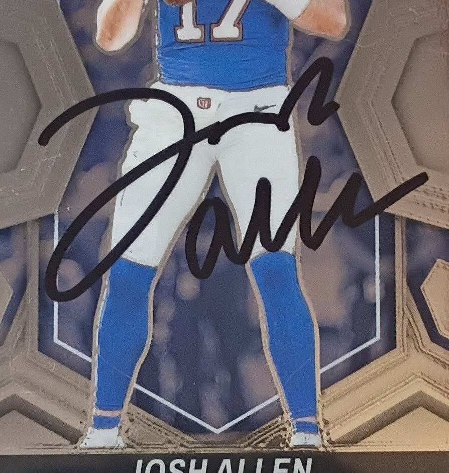 Josh Allen In Person On-Card Autograph