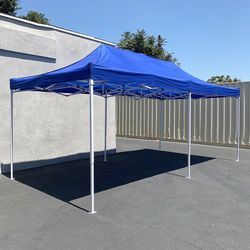 (NEW) $165 Heavy Duty 10x20 ft Ez Popup Canopy Tent Instant Shade w/ Carry Bag Rope Stake, 4 Colors