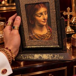 Bernardino Luini HEAD OF VIRGIN Fine Art Print 1900’s Vintage Original London England Printed Collectible ITALIAN RENAISSANCE ARTIST PAINTER Hillcrest