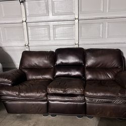 Leather Couch Set 