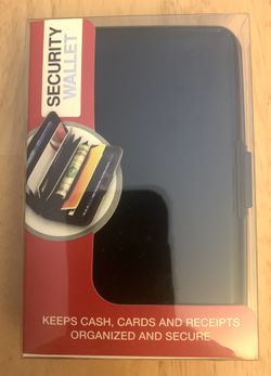 Black Security Wallet with RFID Theft Protection