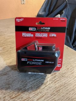 Brand new Milwaukee at M18 red lithium forged battery 12.0  $165