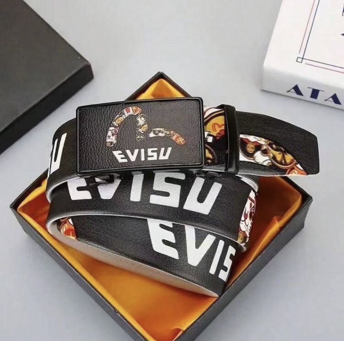 Evisu Leather Belt