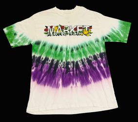Market x Smiley Graphic T-Shirt large Tie-Dye Short Sleeve *read description.