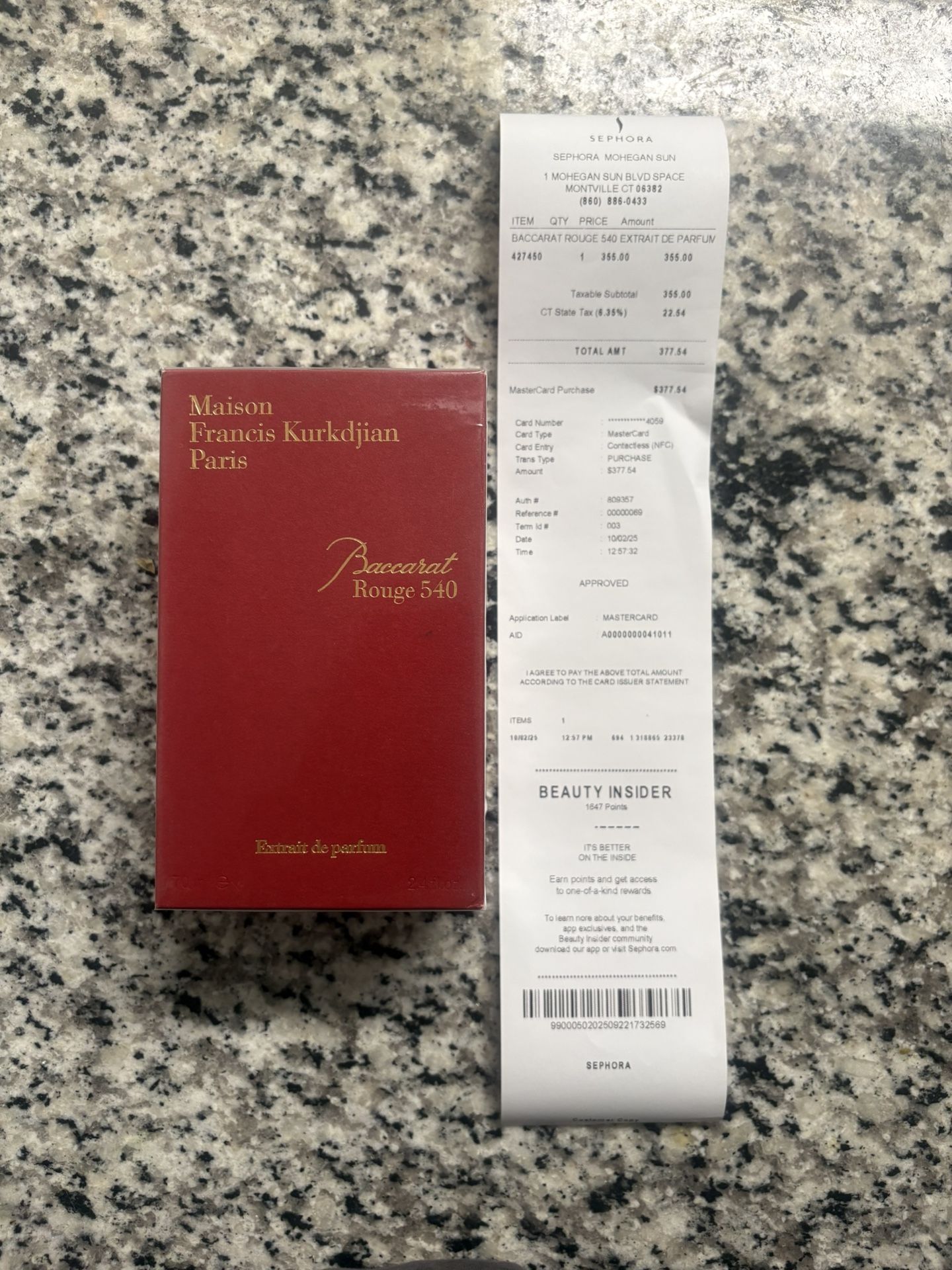 Baccarat Rouge 540 Extraite de Parfum 70ml