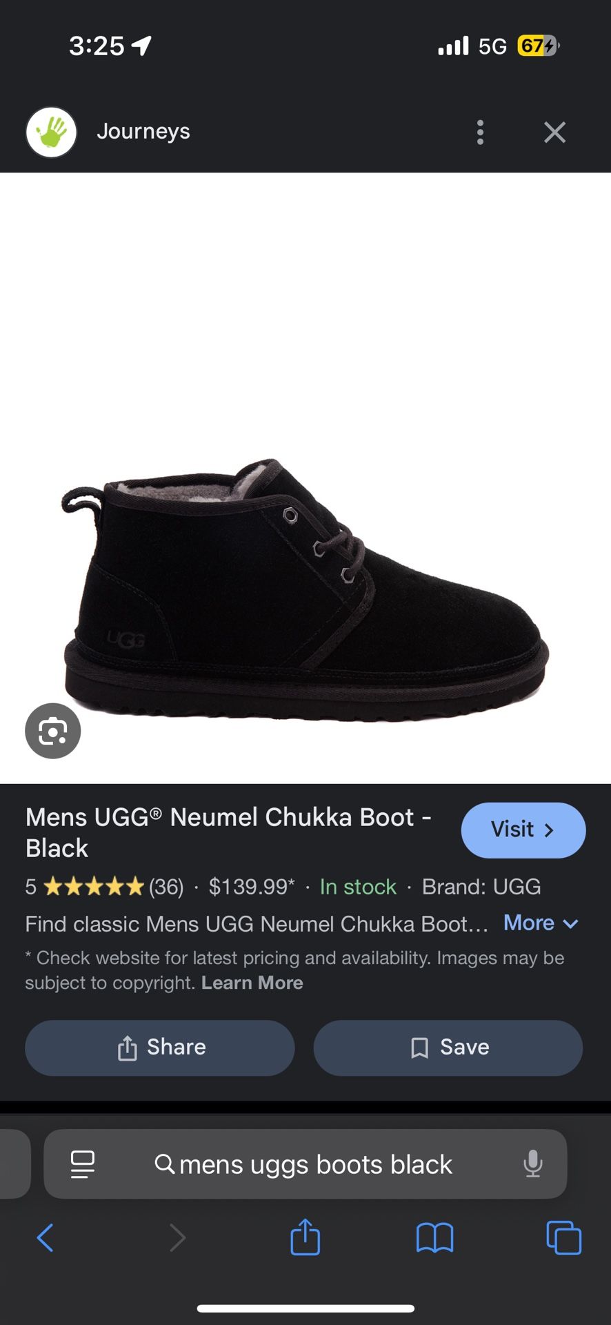 Men’s Ugg Boots Size 9