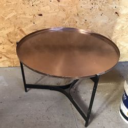 Copper Coated  Coffee Table 