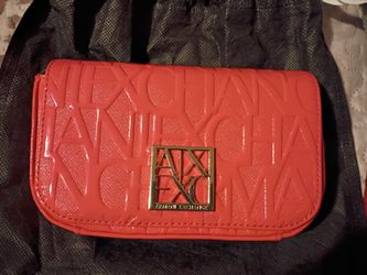 orange armani purse