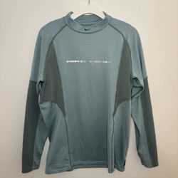 Nike Tech Long Sleeve Training Shirt Mens L Teal Green HV1405-071 Athletic