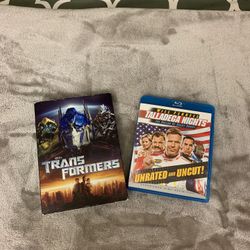 Blu-ray & DVD Discs - Telladega Night’s and Trans Formers
