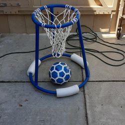 Swimming Pool Floating Basketball Hoop Ball Game