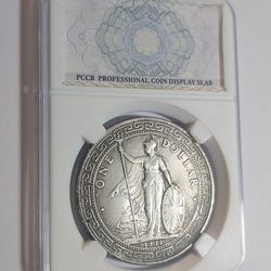 UNCIRCULETED HIGH RELIEF (1911)CHINA ONE DOLLAR SILVER  ONE DOLLAR COIN 39X2.4MM./27GR.