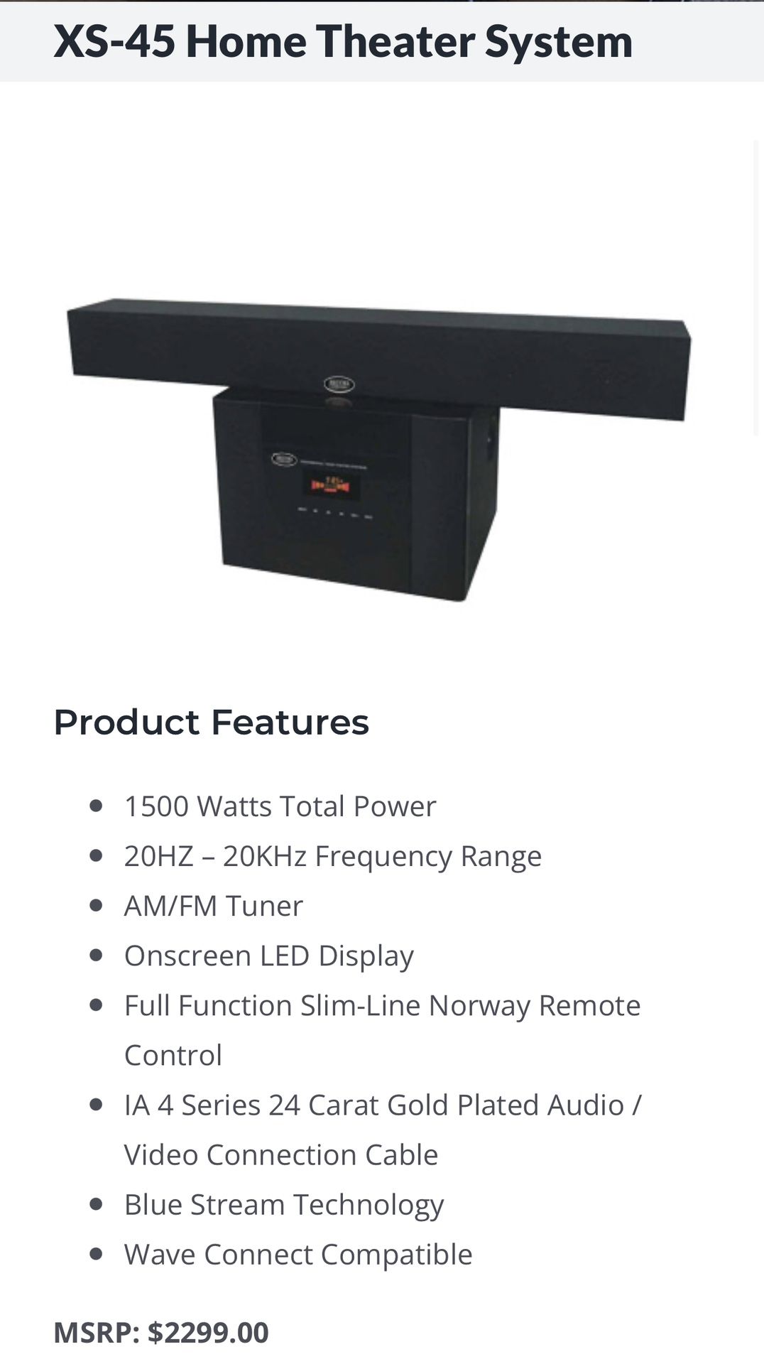 HOME THEATER SYSTEM