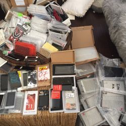 Cellphones Screens And Tablets. iPhone And Android