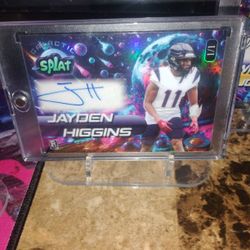 Football Cards.Jayden Higgins Rookie WR Auto 1/1🔥