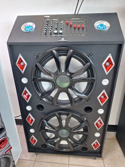 Maxpower Large Dual Woofer PA Speaker System