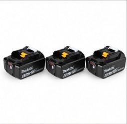 Makita 18V 6.0Ah Lithium-Ion Battery – Set of 3