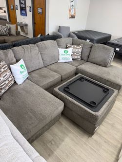 Sectional w/ Reversible Ottoman-Brand New!