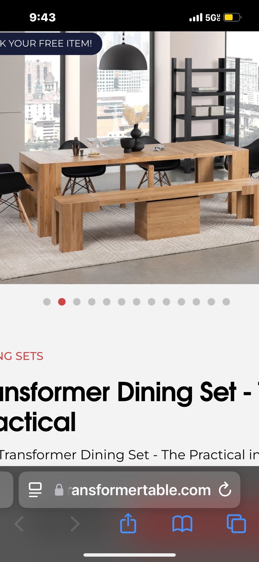 Transformer Dining Table 