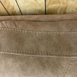 Couch, Suede Recliner Loveseat 
