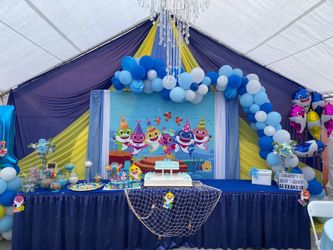 Party stuff -party decorations- tents- chairs-tables