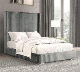 Brand New Grey Queen Bed Frame (Available in Eastern King)