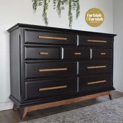 MCM Style Black Dresser