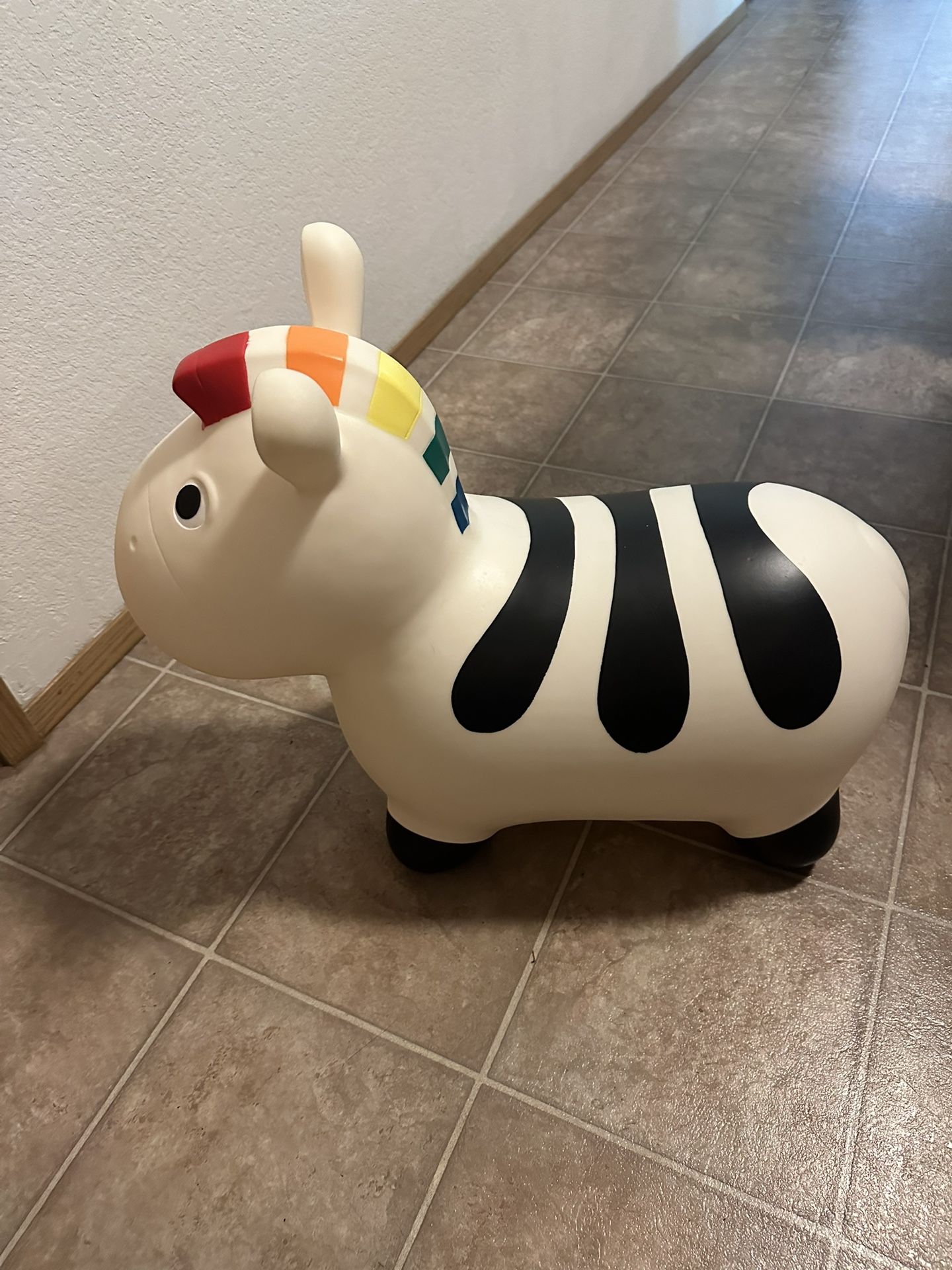 Bouncy Inflatable Zebra Toddler Toy 