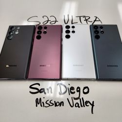 Samsung Galaxy S22 ULTRA Unlocked | Mission Valley Store | w/ Warranty 
